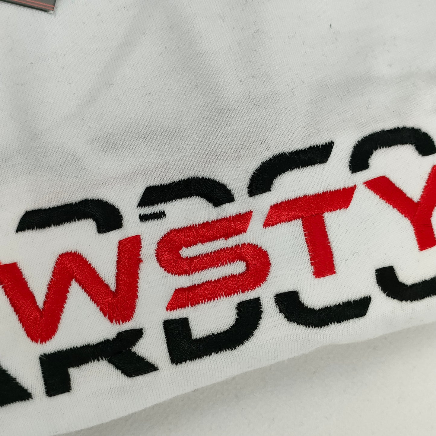 Fully Embroidered White Newstyle T-shirt