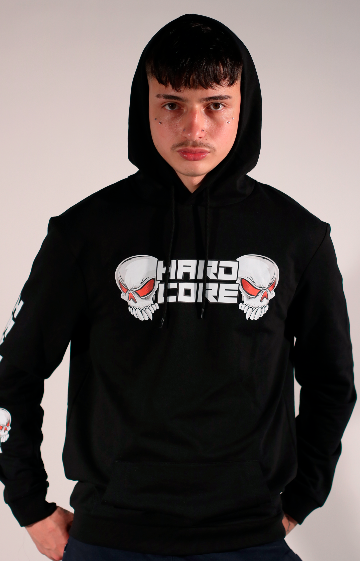 Sudadera Hardcore Calaveras